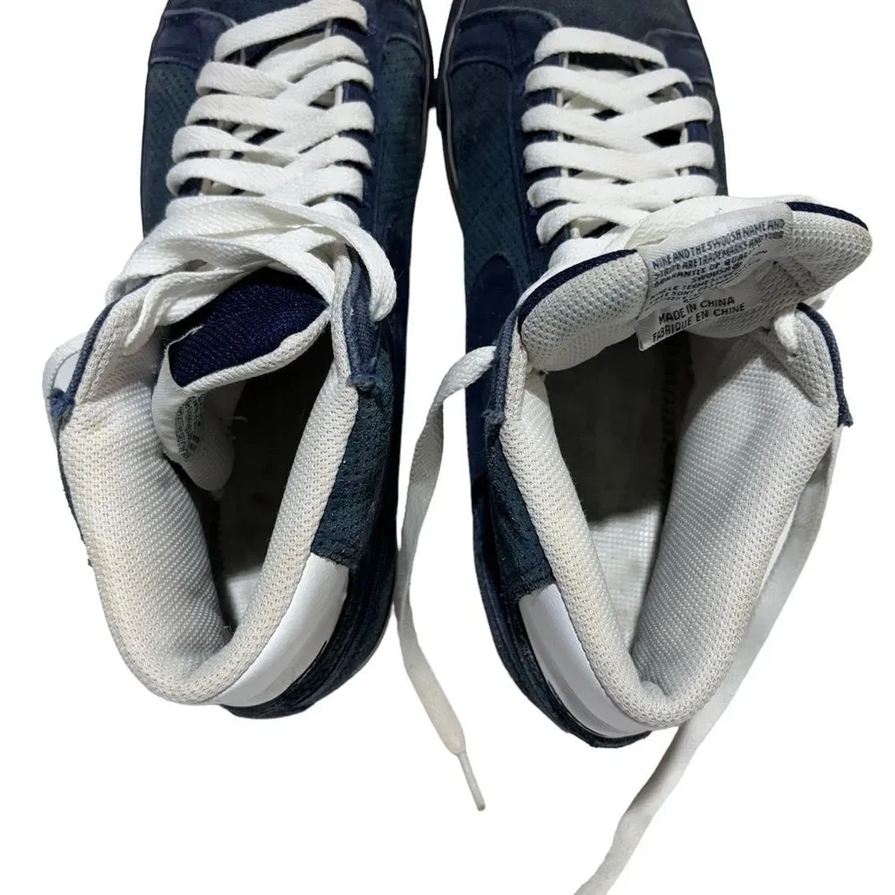 Vintage Nike Blazers SB Poets Lighthouse Blue Suede Sz 11